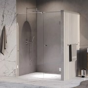 Brauer Void Carving profielloze nisdeur 150cm met draaideur 70cm aan muur chroom