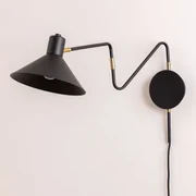 Lizz Wandlamp Zwart - Sklum