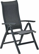 Garden Impressions Hilly tuinstoel verstelbaar - donker grijs