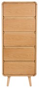 Zuiver Rise Natural Design Ladenkast Gebogen Eikenhout - 40x45x112cm.