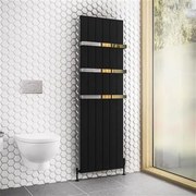 Eastbrook Rosano radiator 55x180cm aluminium 1896W zwart mat