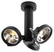 Moderne Spot / Opbouwspot / Plafondspot zwart draai- en kantelbaar 3-lichts - Goes Modern G9 rond Binnenverlichting Lamp