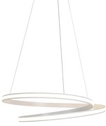 Moderne hanglamp wit 74 cm incl. LED dimbaar - Rowan
