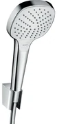 Hansgrohe Croma Select E PorterS badset met Croma Select E Vario handdouche met wandhouder met Isiflex`B doucheslang 125cm wit/chroom 26425400