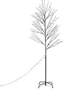 Kerst kerstboom zwart 200cm incl. LED IP44 - Vixen