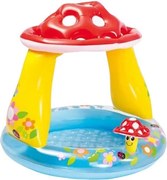 Intex opblaasbaar babyzwembad Paddenstoel - rond - Ø102 x H89 cm