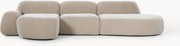 Modulaire hoekbank Wolke (4-zits) met chaise longue