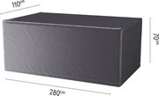 Platinum Aerocover tuintafelhoes - Ademende hoes voor tuintafels van 260 tot 280cm