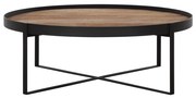 DTP Home Highlight Pluto Ronde Salontafel Teak 100 Cm Naturel - 100 X 100cm.