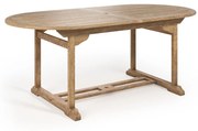 Tafel in teak, 8 - 14 personen, 2 verlengstukken Arly