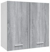 vidaXL Wandkast hangend 60x31x60 cm bewerkt hout grijs sonoma eiken