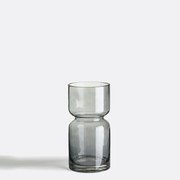 Vaas in smoked glas H22cm, Sinao