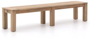 Picknickbank ROUGH  | Teakhout | 3 personen | Tuinbank Old Teak Greywash | 210cm | Kees Smit Tuinmeubelen