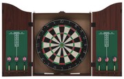 vidaXL Dartbord professioneel met kast en 6 darts sisal