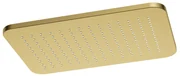 Hotbath Gal hoofddouche 27x40cm geborsteld messing PVD