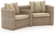 + 15% kassakorting | Loveseat Tuin Intenso | Wicker (vlechtwerk) | 2 personen | Tuinbank Beige | 193cm | Incl. kussens | Kees Smit Tuinmeubelen