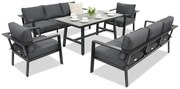 Aluminium tuinmeubelen Sydney Apetito 8 Garden Point antraciet