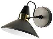 Wandlamp Zwart Met Goud