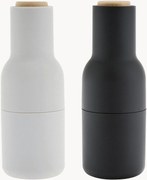 Zout- en peperstrooier Bottle Grinder met beukenhouten deksel, 2-delig