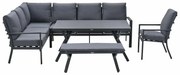 Garden Impressions Senja lounge dining set 5-delig links incl. stoel - mystic grijs