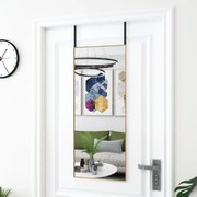 vidaXL Deurspiegel 40x100 cm glas en aluminium goudkleurig