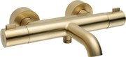 Ben Lavion badkraan thermostatisch Cool geborsteld messing pvd