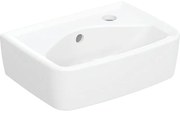 Geberit Bastia Fontein Square - 35x25cm - kraangat - overloop - wit 502.661.01.1