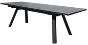 Showroommodel Ancona 2x uitschuifbare diningtafel 180-225-270x90xH76 cm antraciet
