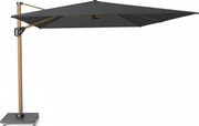 Challenger T1 premium zweefparasol 400x300 cm teak mast faded black