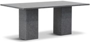 Dining Tuintafel rechthoekig 180 x 100 cm Grijs Graniet