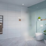 Fortifura Galeria Inloopdouche - mat glas - 120x200cm - 8mm - nano - blind inbouw profiel SW797928 SW1102415