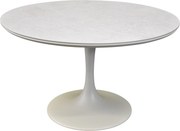 Flair dining tuintafel rond 120 cm latte keramiek