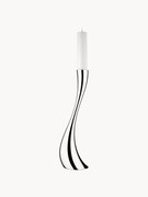 Edelstalen kaarshouder Cobra in organische vorm, H 60 cm