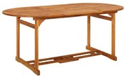 vidaXL Tuintafel 180x90x75 cm massief acaciahout