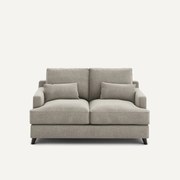 2-zits compacte bank in chenille fluweel, Alwine