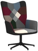 vidaXL Relaxstoel patchwork stof