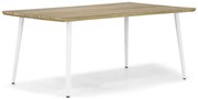 Dining Tuintafel rechthoekig 180 x 100 cm Wit Montana