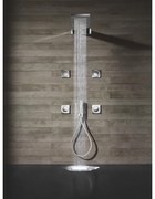 Hotbath Mate hoofddouche 16.5x53.7cm rechthoek met cascade chroom M193CR