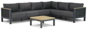 Hoek loungeset 6 personen Rope Grijs  Santika Furniture Santika Shadow