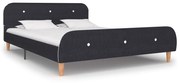 vidaXL Bedframe stof donkergrijs 140x200 cm