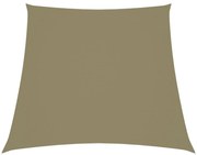 vidaXL Zonnezeil trapezium 3/5x4 m oxford stof beige