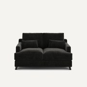 2-zits compacte bank in chenille fluweel, Alwine