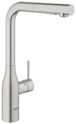 GROHE essence new Keukenkraan - hoog - uittrekbare l uitloop - 2 straalsoorten - supersteel geborsteld 30270DC0