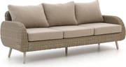 + 10% kassakorting | Loungebank Tuin Intenso | Wicker (vlechtwerk) | 3 personen | Tuinbank Beige | 226cm | Incl. kussens | Kees Smit Tuinmeubelen