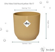 Pot elho Vibes Fold Round geel