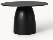 Ronde eettafel Nelly met groefstructuur, in verschillende formaten