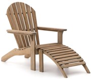 ROUGH-S Adirondack lounge tuinstoel met voetenbank