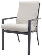 Sergio dining tuinstoel Carbon black/Desert Sand