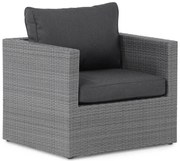 Tuinstoel Wicker Grijs-antraciet Garden Collections Rockland  antraciet