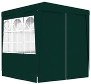 vidaXL Partytent met zijwanden professioneel 90 g/m² 2x2 m groen